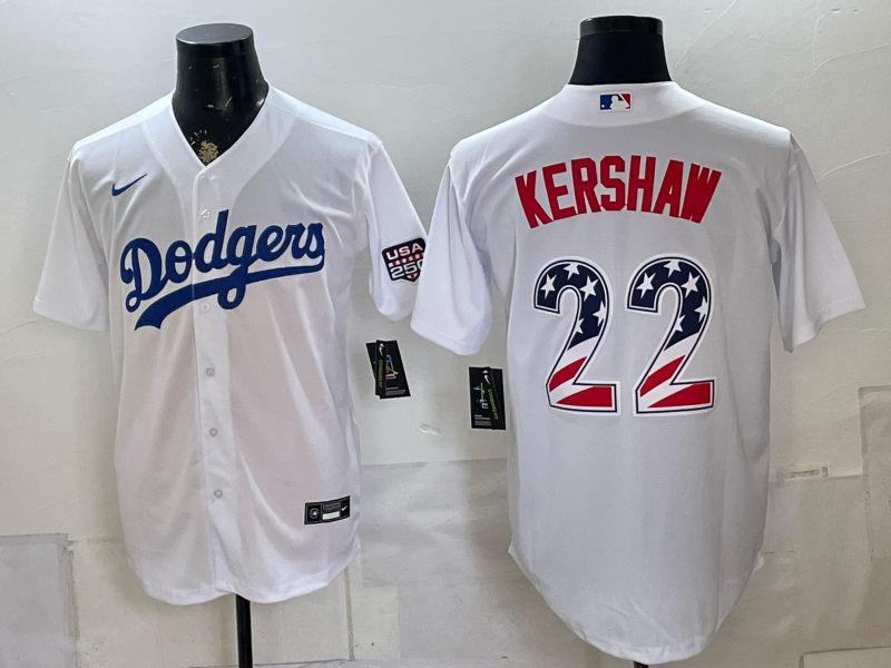 men Los Angeles Dodgers #22 Kershaw white Game 2026 Nike MLB Jersey 0726001->los angeles dodgers->MLB Jersey